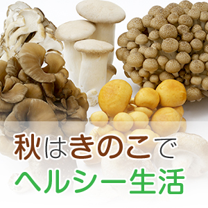 食欲の秋は、栄養豊富なきのこを活用してヘルシーな生活を送ろう！
