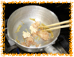 豆腐とささみのそぼろ丼手順