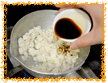 豆腐とささみのそぼろ丼手順