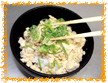豆腐とささみのそぼろ丼手順