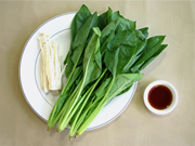 ほうれん草とえのきのぽん酢和えの材料
