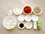 煎り大豆とトマトのごはんの材料