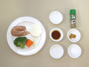 ささみの甘辛山椒だれの材料