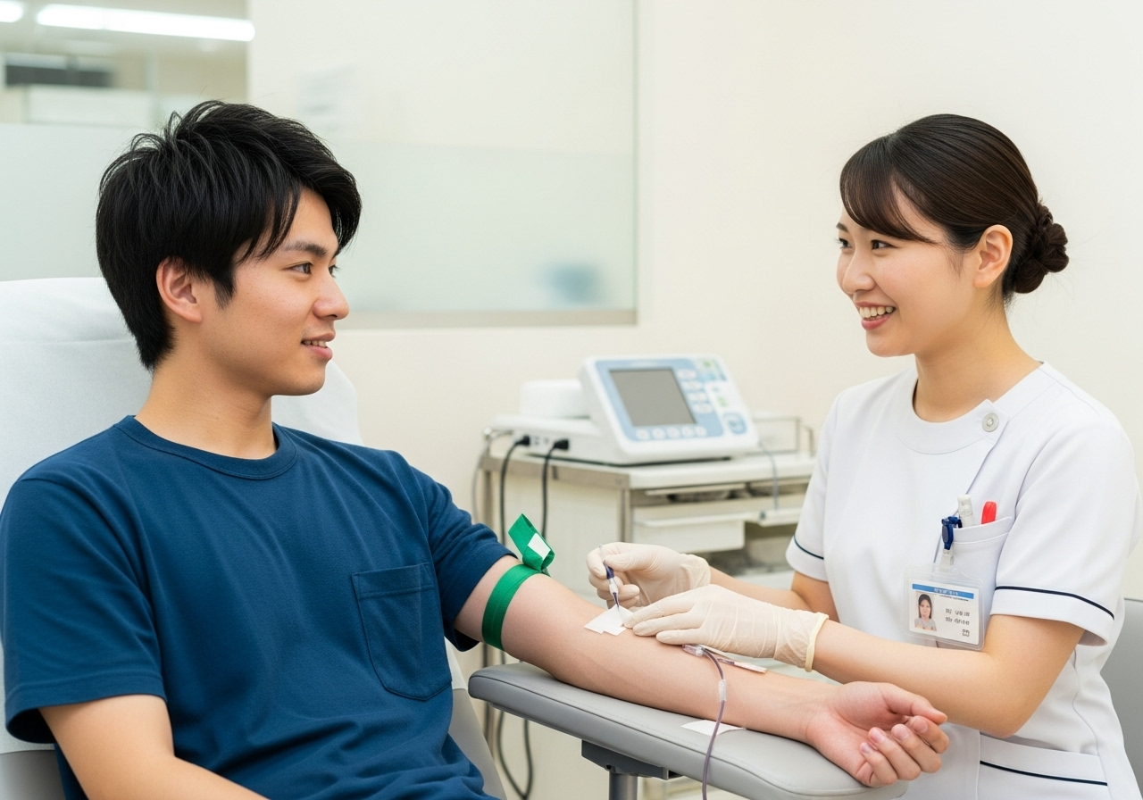   【7/22実施】  通院1回のみ！大阪市実施の健康な20代と30代女性が対象の採血モニター