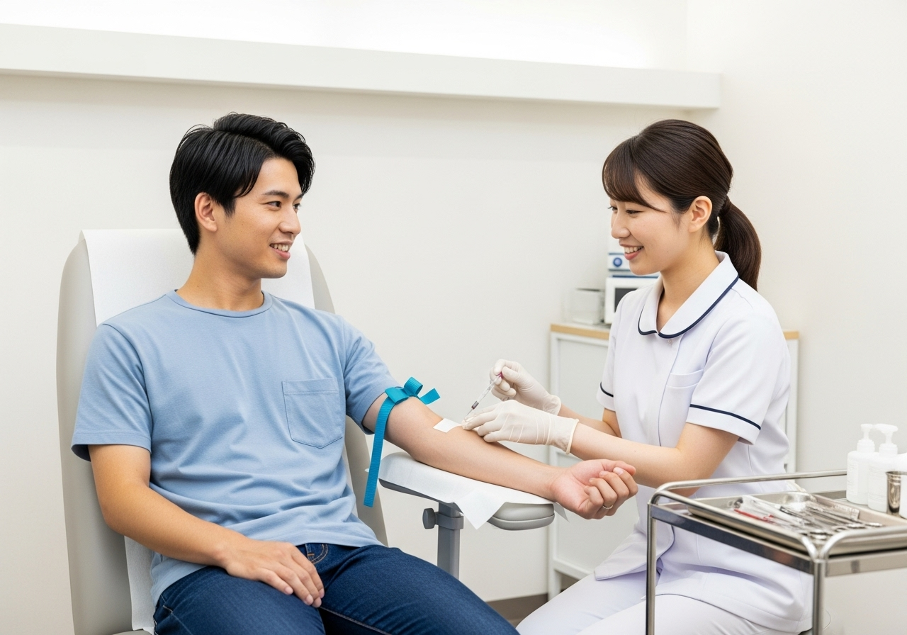  【7/16実施】  通院1回のみ！大阪市実施の健康な20代と30代男性が対象の採血モニター