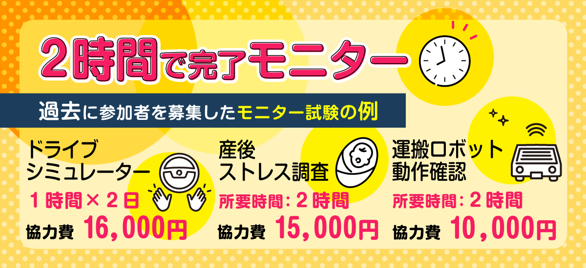 来場型モニター