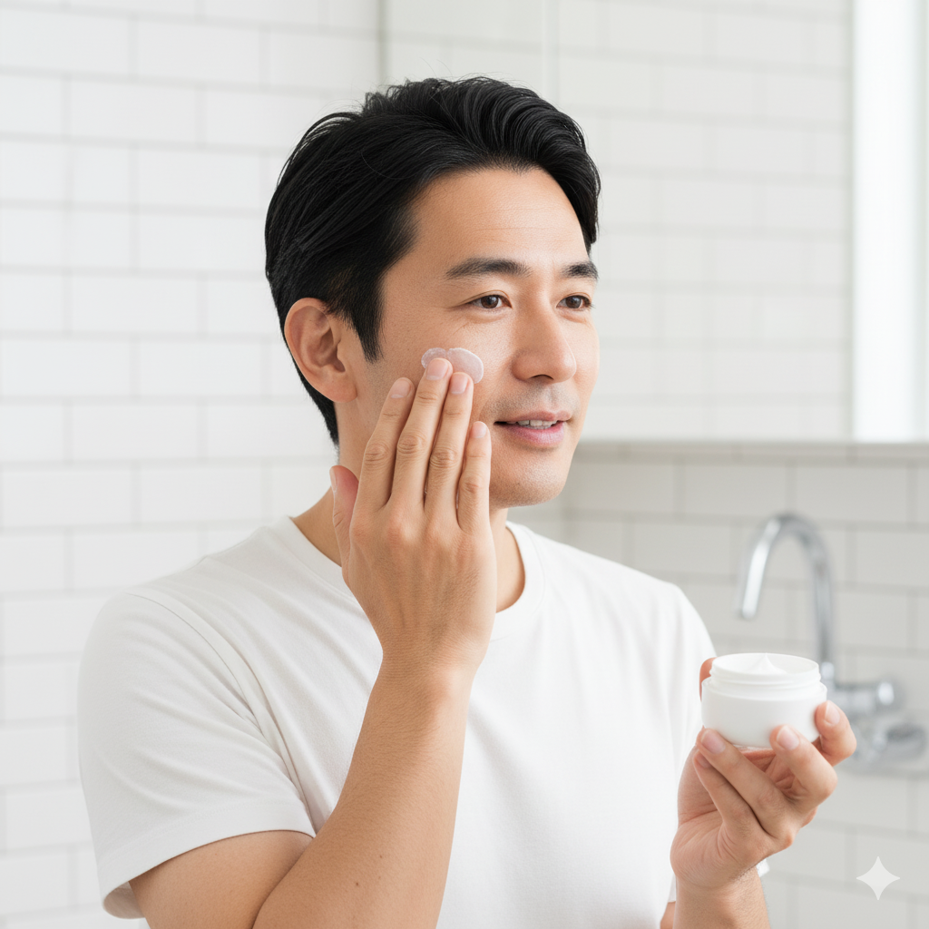 2025年10月14日開始　30～50代の頬のシミが気になる男性対象 美白クリームモニター