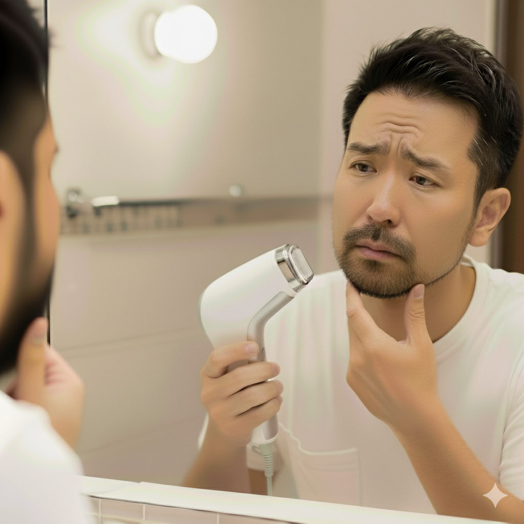 2025年9月30日開始　25～49歳の日本人対象ヒゲ脱毛機器使用モニター