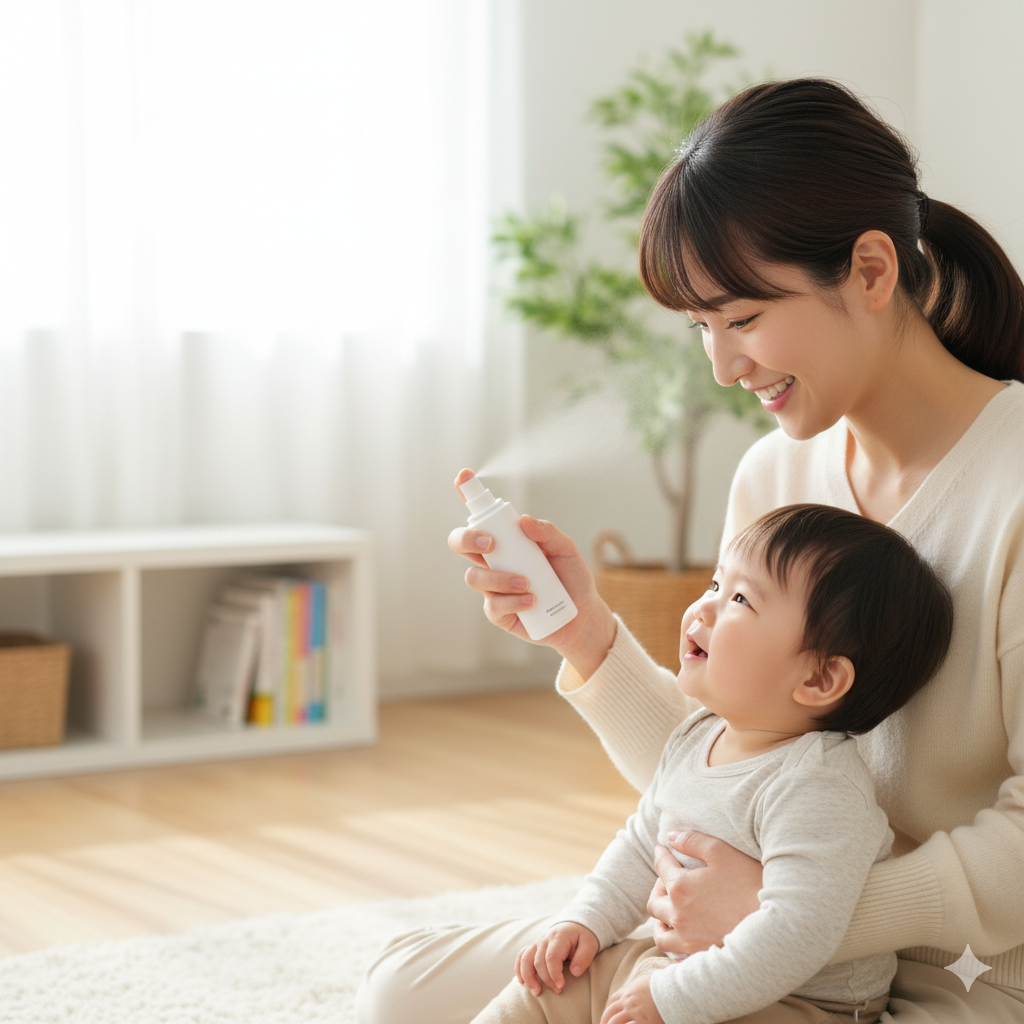 2025年10月9日開始　親子で参加！敏感肌向け化粧水ミスト使用モニター