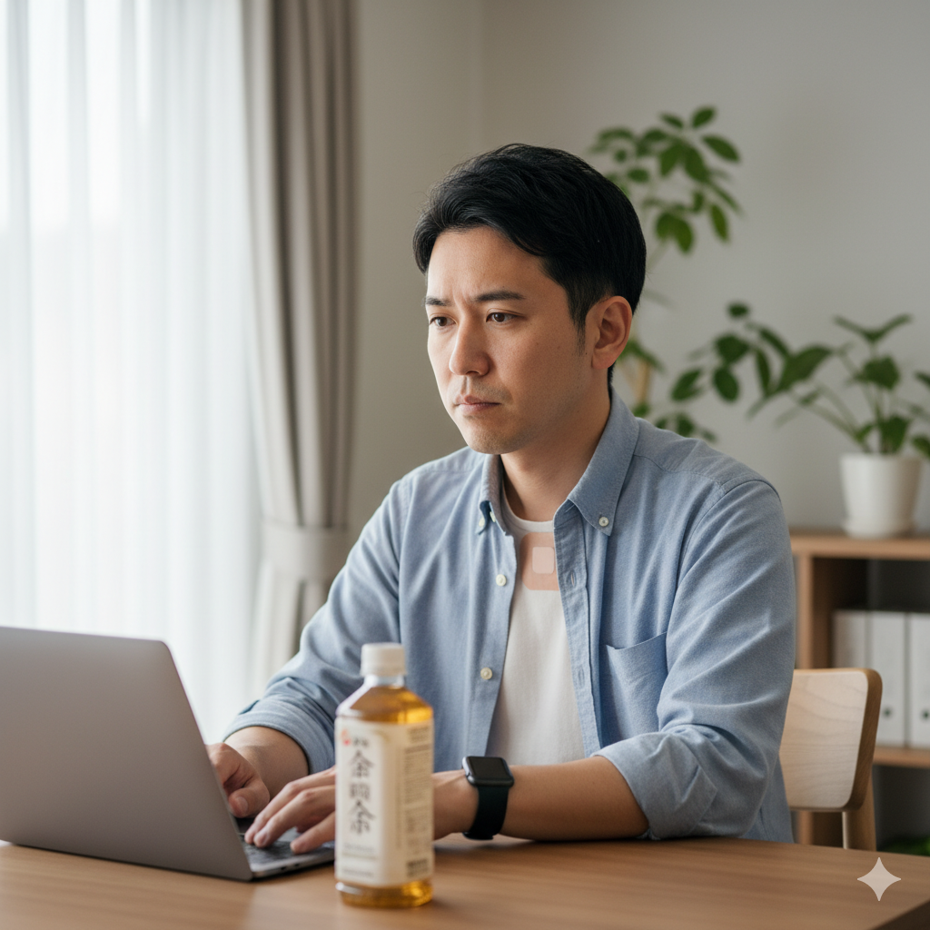 2025年10月29日開始　在宅・内勤の20～44歳男性対象 バイタル測定ドリンクモニター