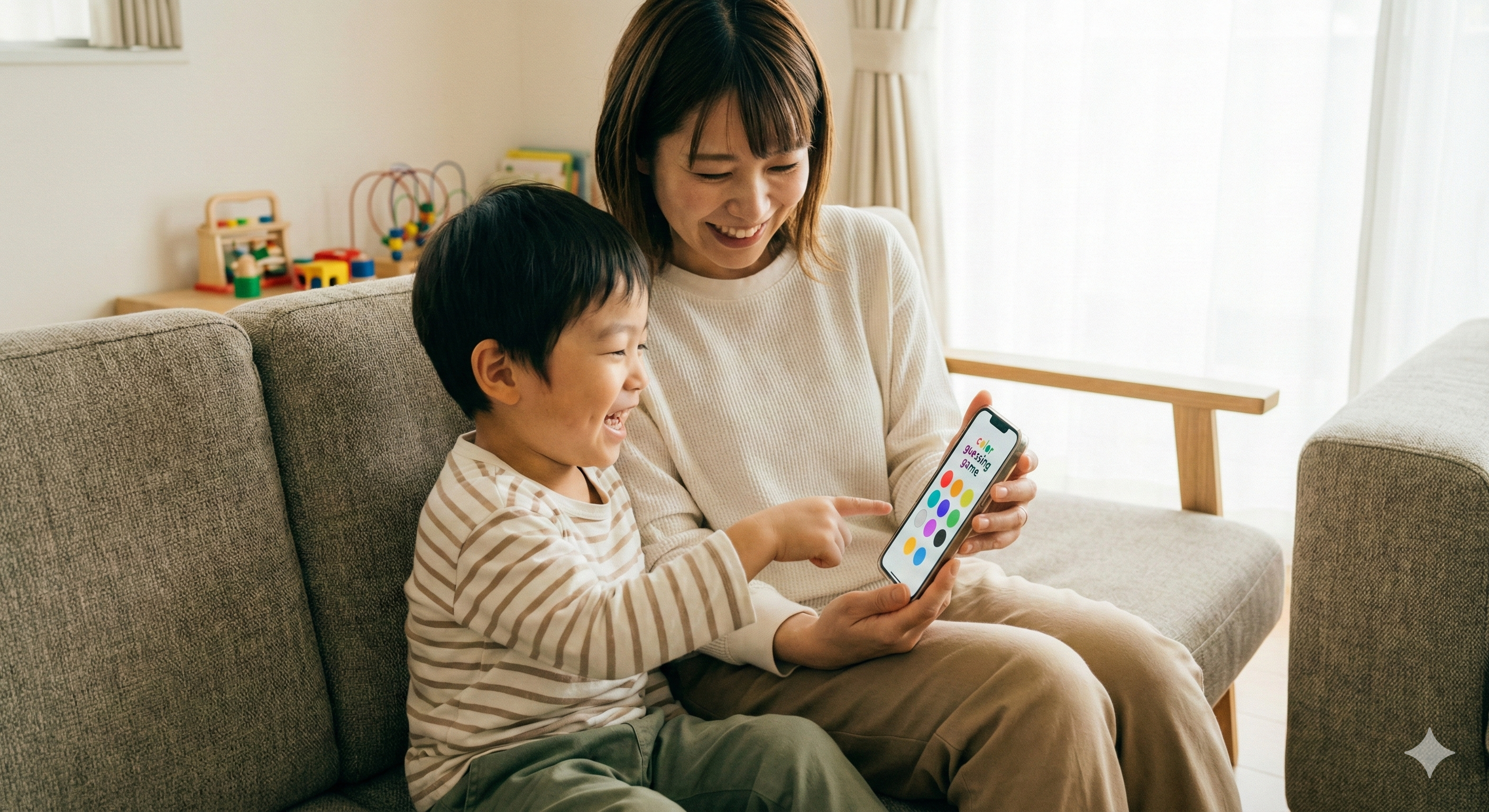 【自宅で参加】3歳6か⽉~4歳11か⽉児対象　親子で参加する知覚・認知オンライン調査