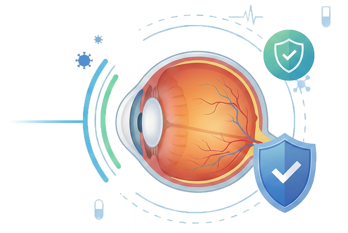 進行を食い止めるイメージ