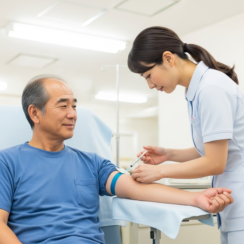  【8/1実施】  通院1回のみ！大阪市実施の健康な50代～60代女性が対象の採血モニター