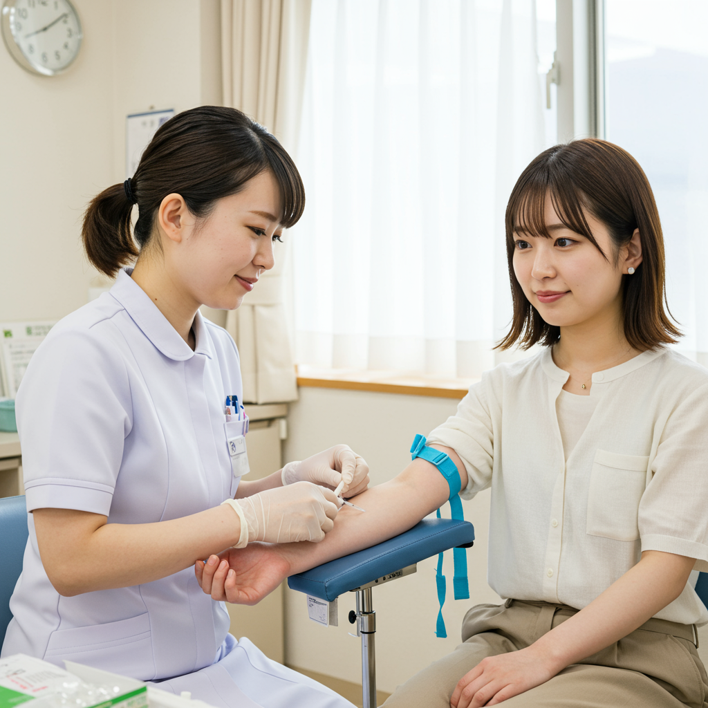   【6/25実施】  通院1回のみ！大阪市実施の健康な20代と30代女性が対象の採血モニター
